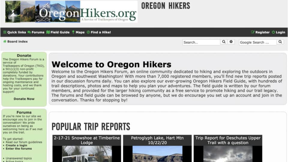 Oregon Hikers